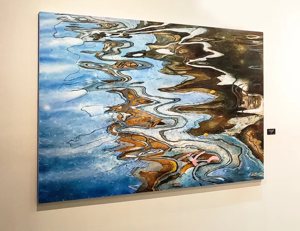 Luis Saldaña, Serie Agua Especular XIV,  Specular Water Series XIV 2024, Oil on Canvas, 150 x 200 cm (59 x 79 in),  $15 000
