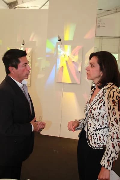 Aldo Castillo On Camera at Art Shanghai