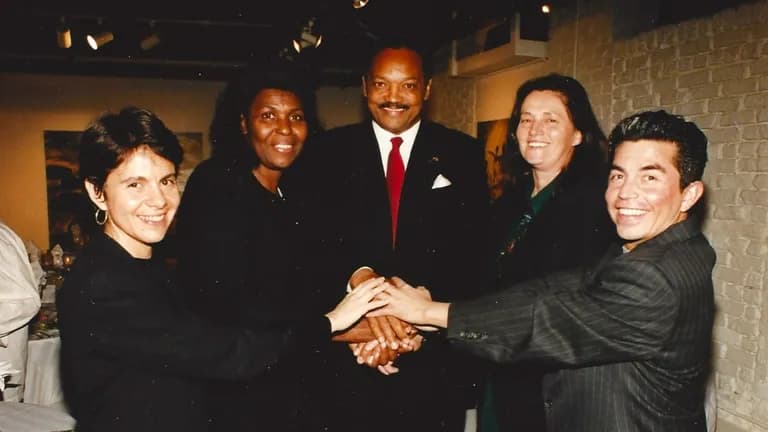 Jesse Jackson and Aldo Castillo