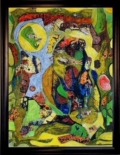 Karl Kueffel, Forms II, 2011, mixed media on canvas