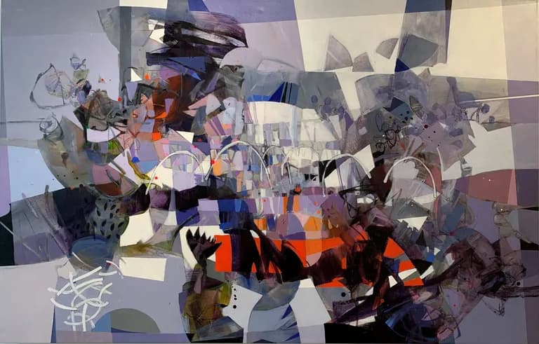 Ramon Chirinos, Fragments XX, acrylic on canvas