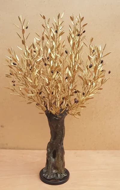 Apostol, Olive Tree, 2022, Bronze 36H x 19W x 17D In