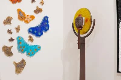 Marlene Rose, Butterfly Installation & Merlot Coin Buddha