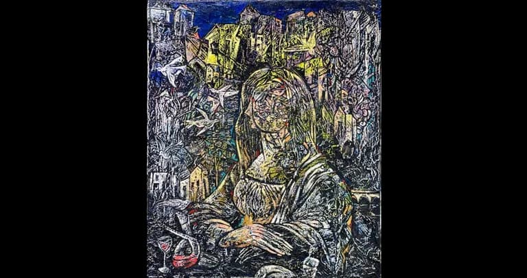 Fredy Villamil, Gioconda, 2023 Oil on Canvas 20 × 24 in