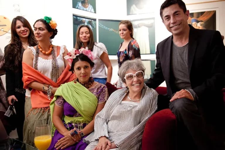 Aldo Castillo and Art Dealer Bernice Steinbaum.