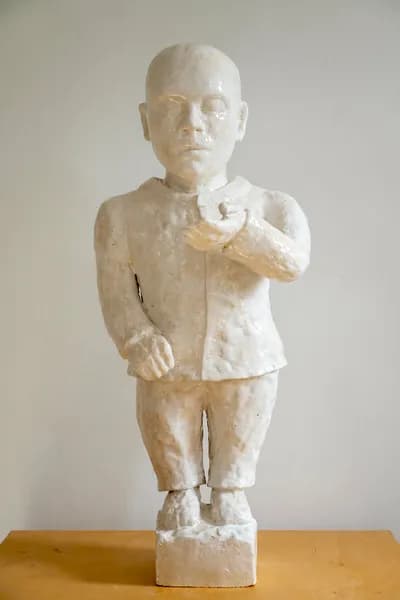 Patricia Rieger, Found I, Conversation with a Bird I, glazed ceramic