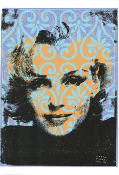 Peter Marsh, Marilyn, Silkscreen and Acrylic on Paper, 40 x 30 In.