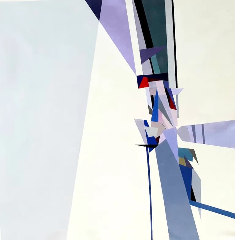 Ramon Chirinos, Structure VI, 2020, acrylic on canvas