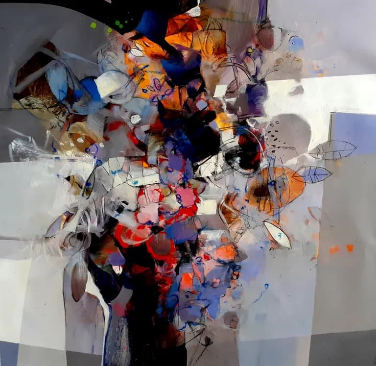 Ramon Chirinos, Greetings to Spring II, 2018, acrylic on canvas