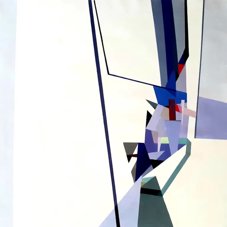 Ramon Chirinos, Structure IV, 2020, acrylic on canvas