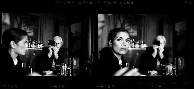 Harry Benson Andy Warhol and Bianca Jagger at The Factory