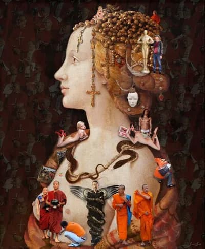 Lluis Barba, Piero di Cosimo Portrait de femme dit de Simonetta Vespucci, Diasec, 44 x 36 in