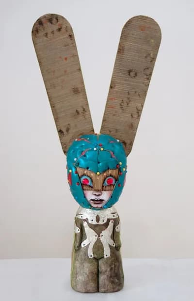 Mariana Monteagudo Blue Mask Rabbit
