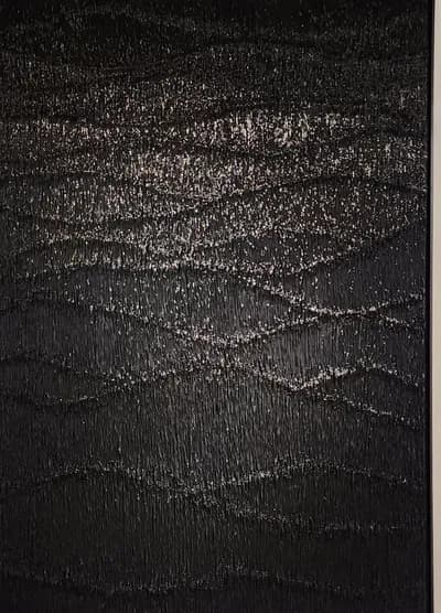Enrique Machado, Moonlight, Resin and Silicone on Wood, 2024, 62 x 86 In