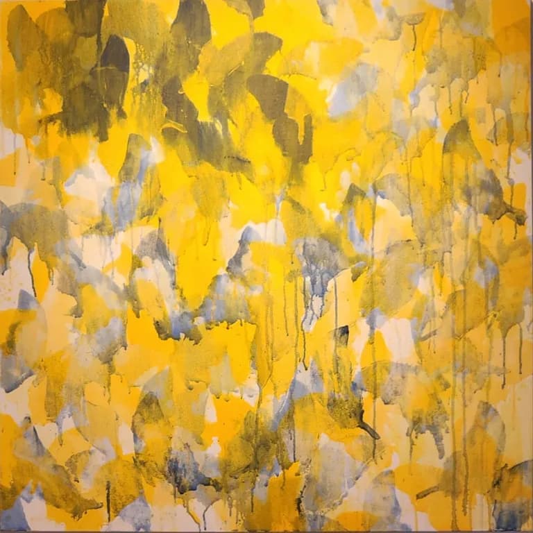 Lorna Marsh, One Blue, One Yellow, Butterflies, Acrylic on Canvas, 36 x 36 In