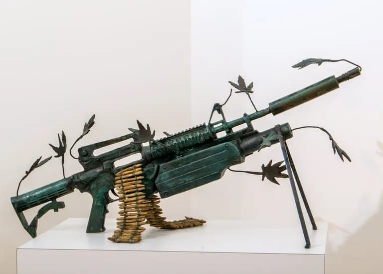 Emiliano Gironella Parra Machine Gun with Marijuana Joints