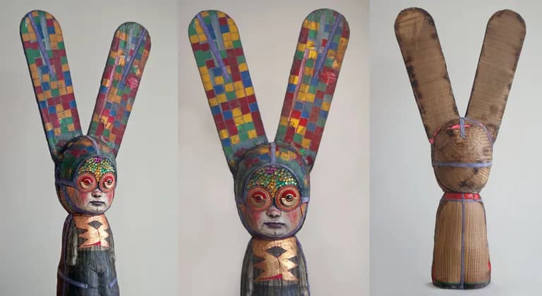 Mariana Monteagudo, Mosaic Rabbit, 2016, mixed media
