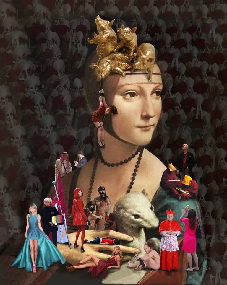 Lluís Barba Lluis Barba, Lady with a Ferret, Leonardo da Vinci