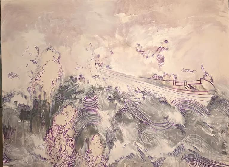 Lorna Marsh Purple Boat