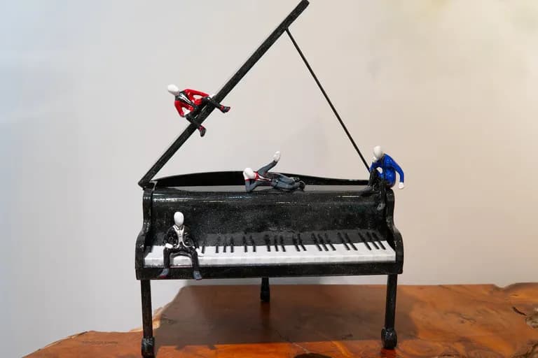 Ancizar Marin, Piano, Car Paint on Fiberglass, 21H x 16W x 13D In
