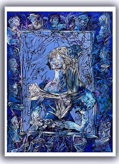 Fredy Villamil, Lillie, 2023 Oil on Canvas 36 × 48 In