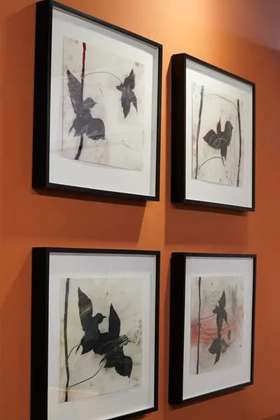 Lorna Marsh Tethered Birds I, II, III & IV 1994 21 x 24In