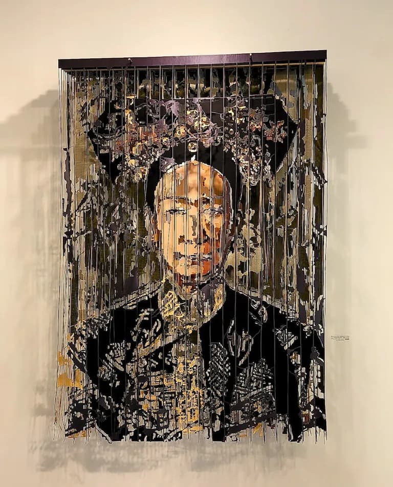 Javier Guadalupe, Li Yuqin, Last Imperial Concubine, 2022, textile collage