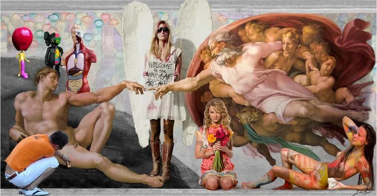 Lluis Barba, Michelangelo's Adam Creation, 2017, 1/6, 39 x 78 in