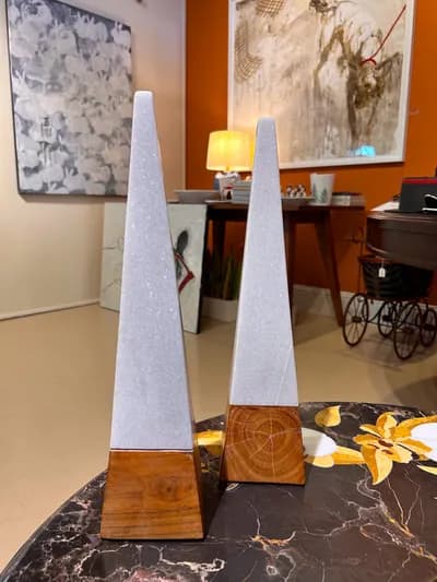 Marble and Wood Tower
