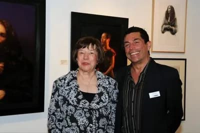 Aldo Castillo with Myra Daniels, Naples Museum Founder.