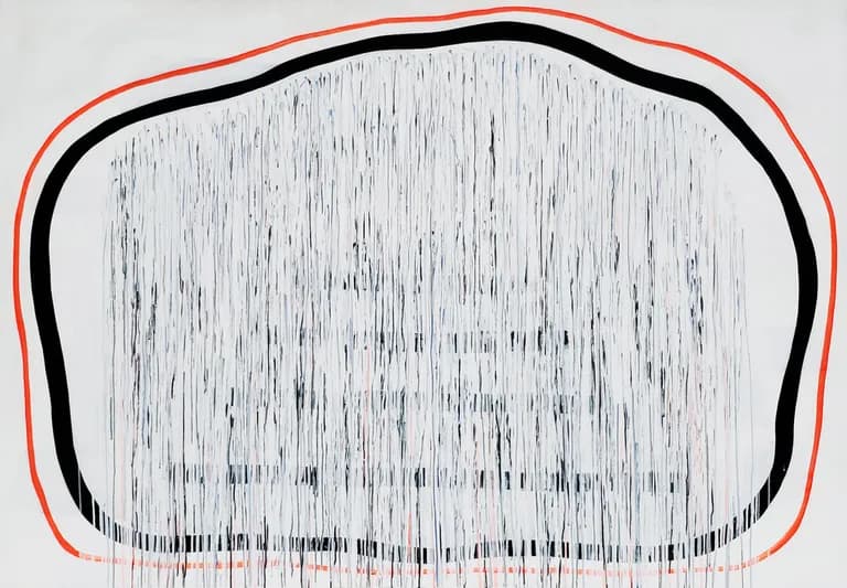 Scott Ashley, Hug, 2019, Acrylic on Canvas, 58 x 84 In