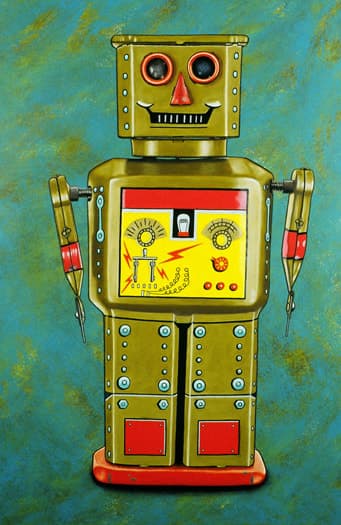 John Carroll Long, Golden Robot, 2000, pastel