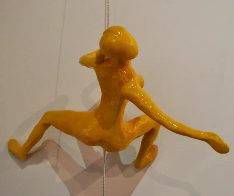 Ancizar Marin, Climber, Painted Fiberglass