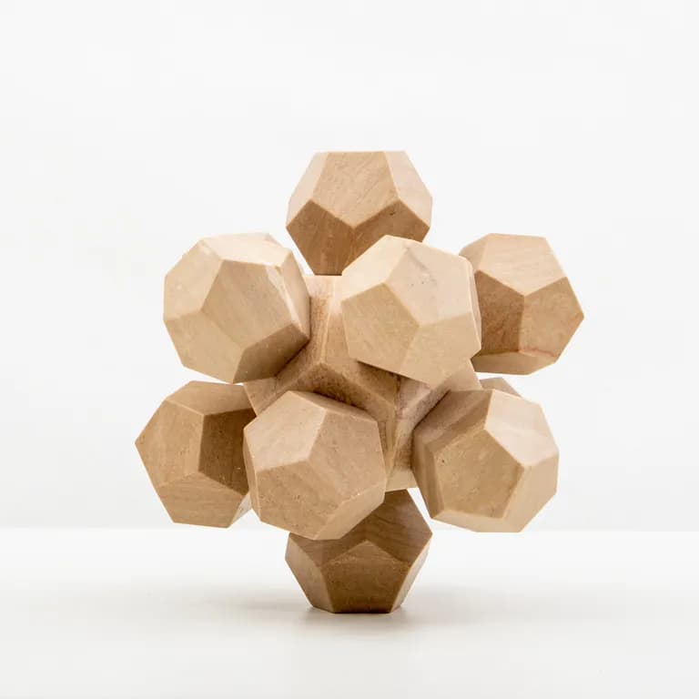 Kennsuke Sasaki Beige Dodecahedron