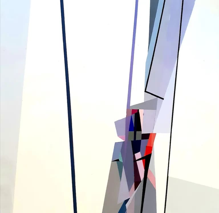 Ramon Chirinos, Structure I, 2020, acrylic on canvas