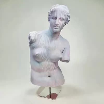 Daniele Fortuna, Venus Shades, 2021, mixed media on wood