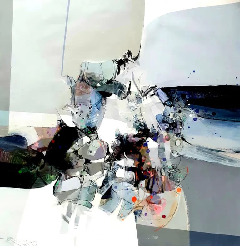 Ramon Chirinos, Fragments of Nature, Part 042, 2017, acrylic on canvas