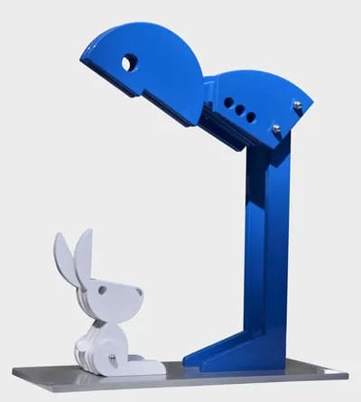 Jorge Blanco, Hi Bunny, 1/3, 2023, 60 x 37 1/2 x 26 In. Painted Aluminum
