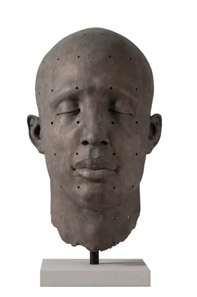 James Mathison, Perforated Head, 2014, 2/8, Bronze, 30H x 16W x 18D In