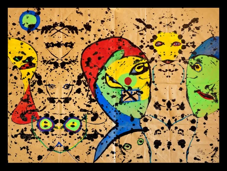A painted animal by Karl Kueffel