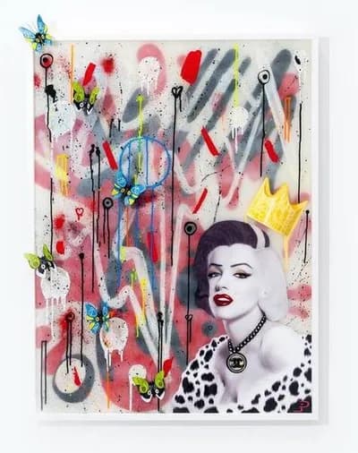 Paul Joseph White, Metamorphosis: Rags 2 Riches, 2024, mixed media on wood