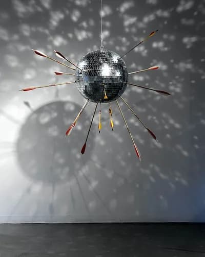Scott Ashley, St. Sebastian, 2010, Mixed media installation, 48 x 48 x 48 In