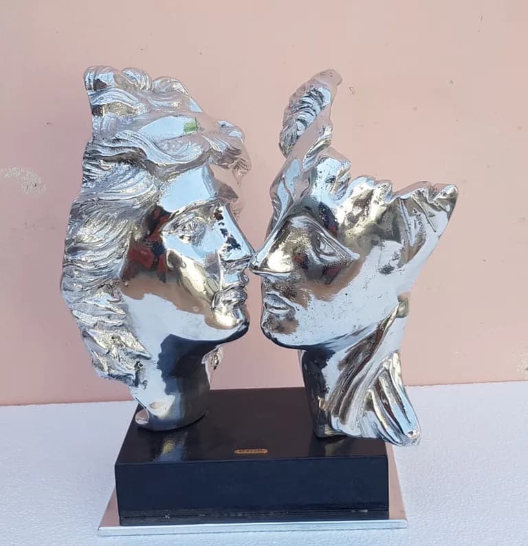 Apostol, Couple, 2021, Chrome, 15.5H x 13W x 9D In