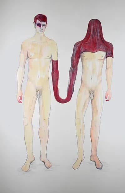 Scott Ashley, Shroud, 2014, Water color, 20 x 15 In