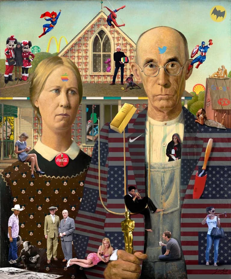 Lluís Barba America & Grant Wood American Gothic