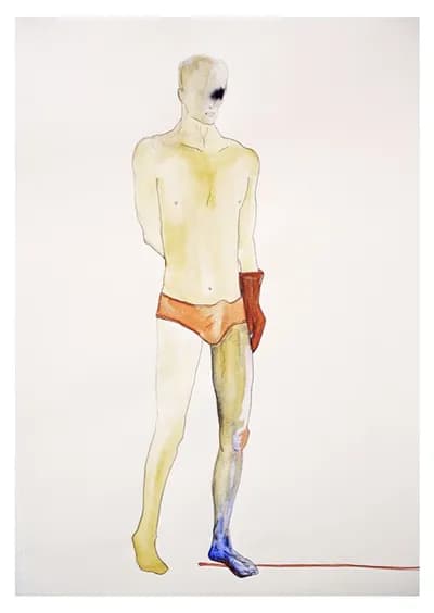 Scott Ashley, Civil Disobedience, 2014, Water color, 20 x 15 In