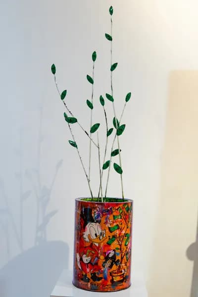 Ancizar Marin, Monkey Tree Donald Duck, 32H x 9W x 7D In