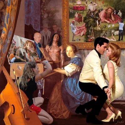 Lluís Barba Mujer Sentada Tocando El Virginal