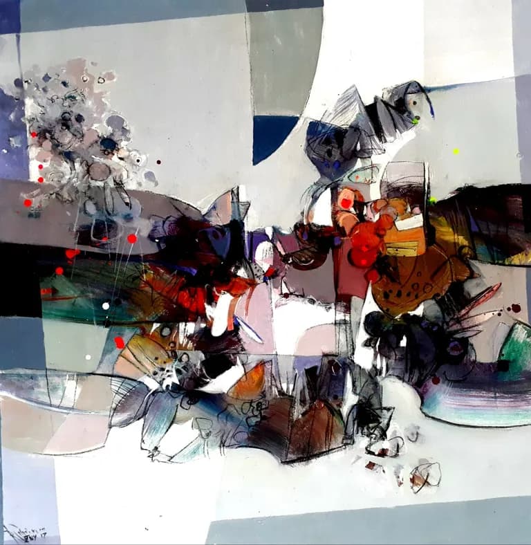 Ramon Chirinos, Fragments of Nature, Part 005, 2017, acrylic on canvas