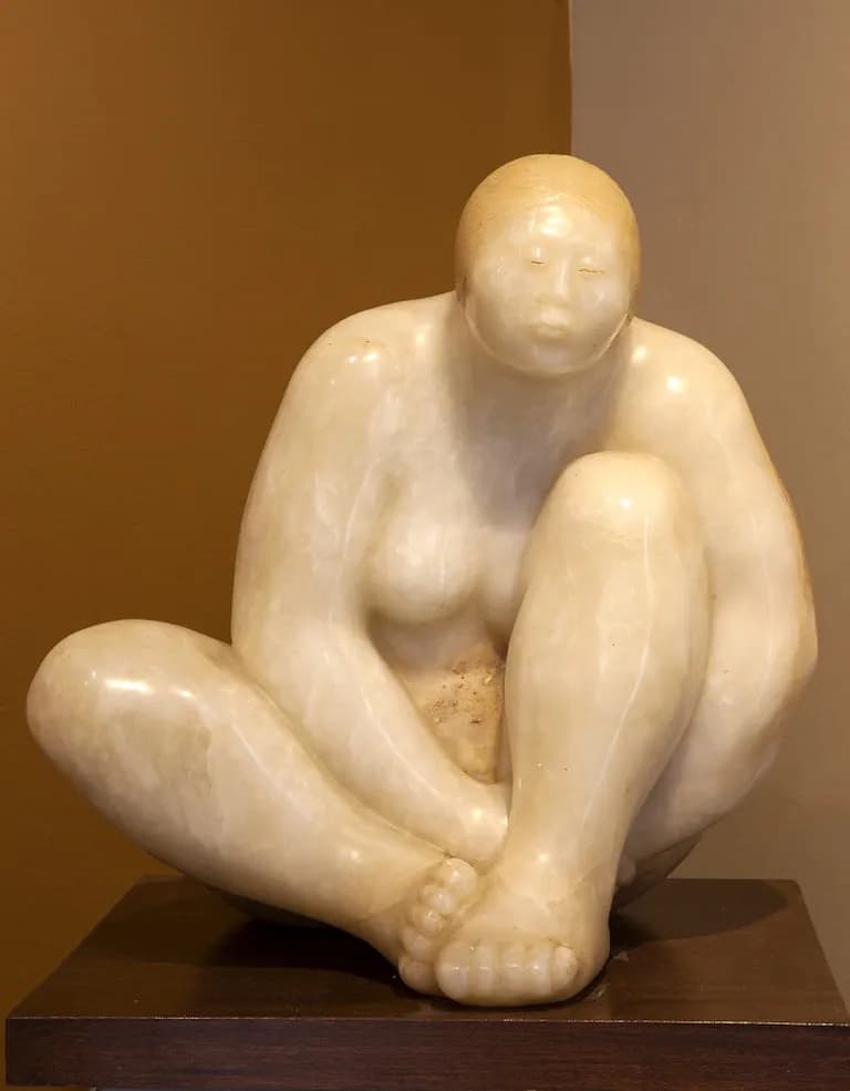 Felipe Castañeda Sitting Down Woman